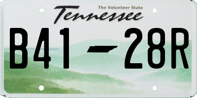 TN license plate B4128R