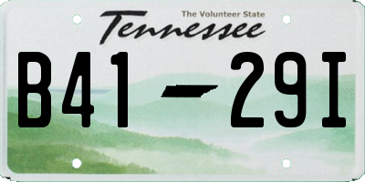 TN license plate B4129I