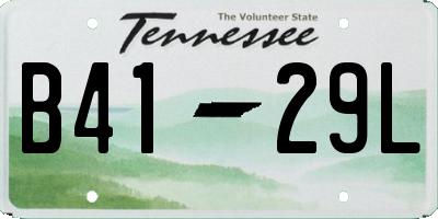TN license plate B4129L