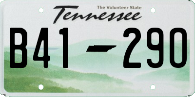 TN license plate B4129O
