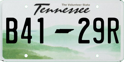 TN license plate B4129R