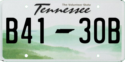 TN license plate B4130B