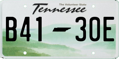 TN license plate B4130E