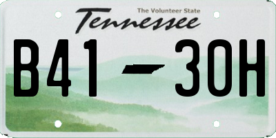 TN license plate B4130H