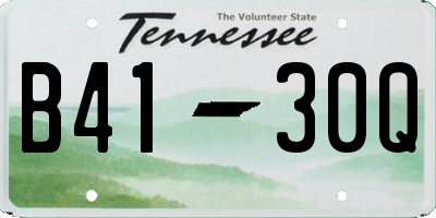 TN license plate B4130Q