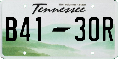 TN license plate B4130R