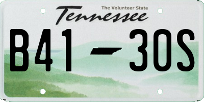 TN license plate B4130S
