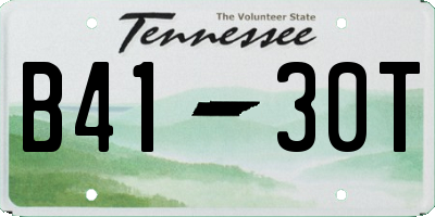 TN license plate B4130T