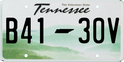TN license plate B4130V