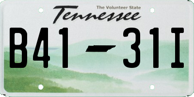 TN license plate B4131I