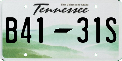 TN license plate B4131S