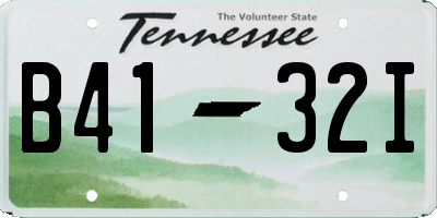 TN license plate B4132I