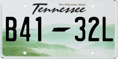 TN license plate B4132L