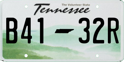 TN license plate B4132R