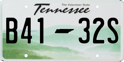 TN license plate B4132S