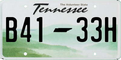 TN license plate B4133H