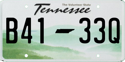 TN license plate B4133Q