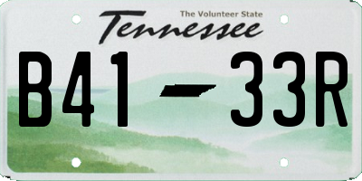 TN license plate B4133R