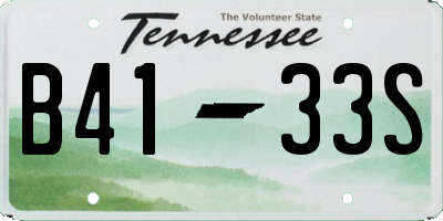 TN license plate B4133S