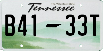 TN license plate B4133T