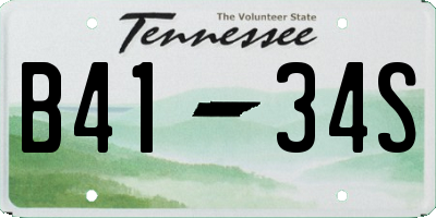 TN license plate B4134S