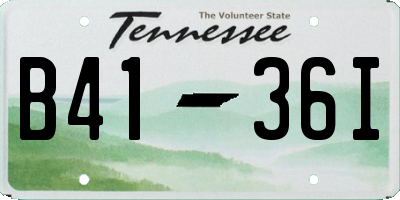 TN license plate B4136I