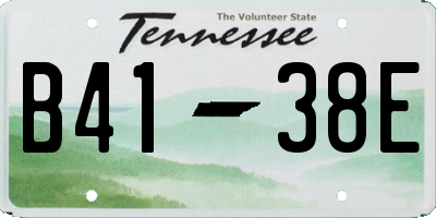 TN license plate B4138E