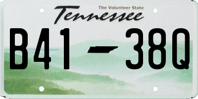TN license plate B4138Q