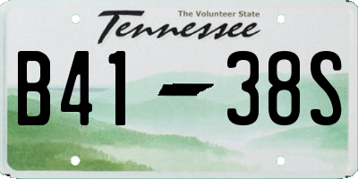 TN license plate B4138S
