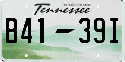 TN license plate B4139I