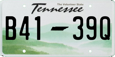 TN license plate B4139Q