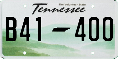 TN license plate B4140O