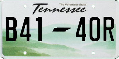 TN license plate B4140R
