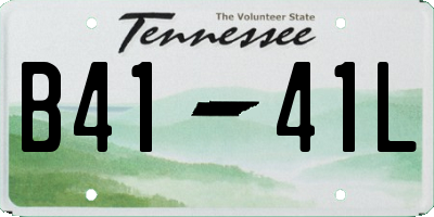 TN license plate B4141L