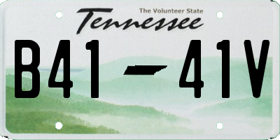 TN license plate B4141V
