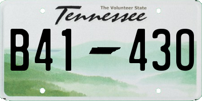 TN license plate B4143O