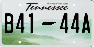 TN license plate B4144A