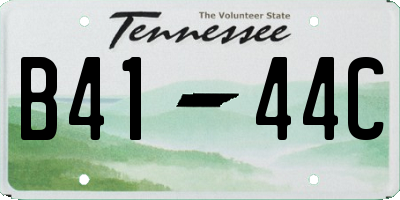 TN license plate B4144C