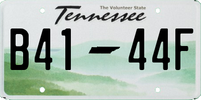 TN license plate B4144F