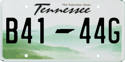 TN license plate B4144G