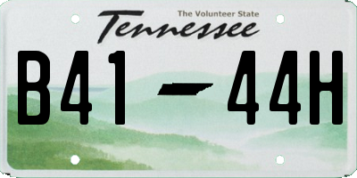 TN license plate B4144H