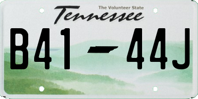 TN license plate B4144J