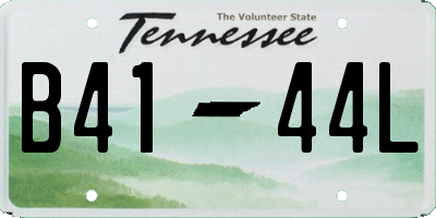 TN license plate B4144L