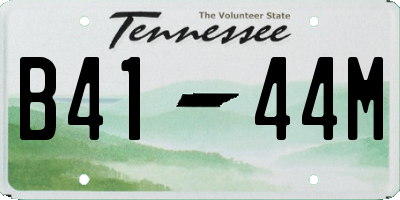 TN license plate B4144M