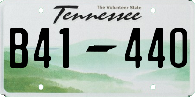 TN license plate B4144O