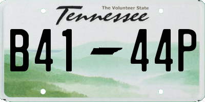 TN license plate B4144P