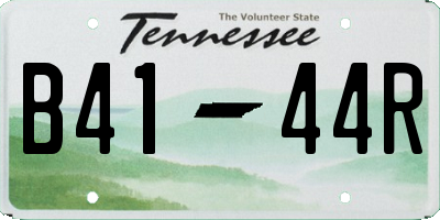 TN license plate B4144R