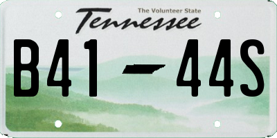 TN license plate B4144S