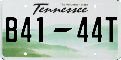 TN license plate B4144T