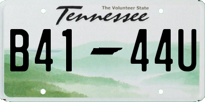 TN license plate B4144U